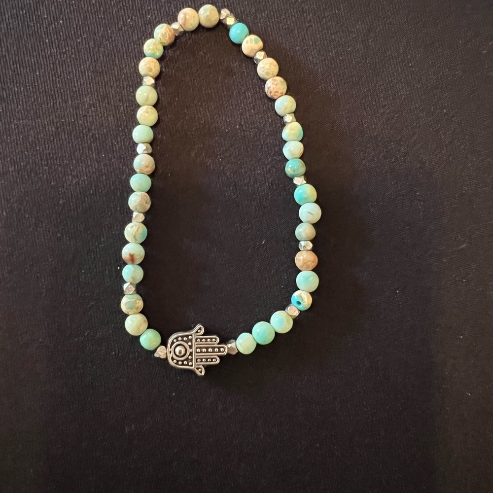 Hamsa Bead Bracelet
